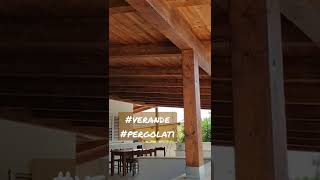 #pergole #pergolati #veranda #veränderung #legno #lamellare #tettoinlegno #patio  #struttureinlegno
