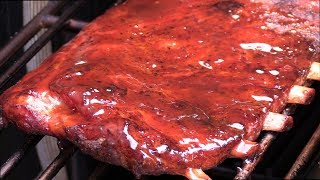 TENDER Sticky Sweet BBQ Pork Spare Ribs - How to Smoke Pork Ribs - The Wolfe Pit