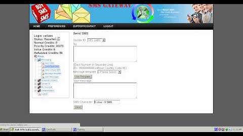 Bulk SMS Gateway Login Demo
