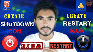 Create Shortcut Icons Of Shutdown And Restart on your PC or LAPTOP