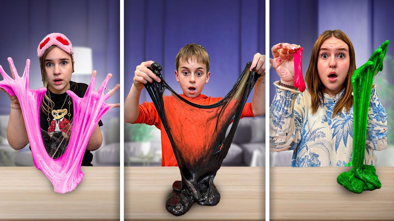 SLIME À L'AVEUGLE PRANK CHALLENGE !