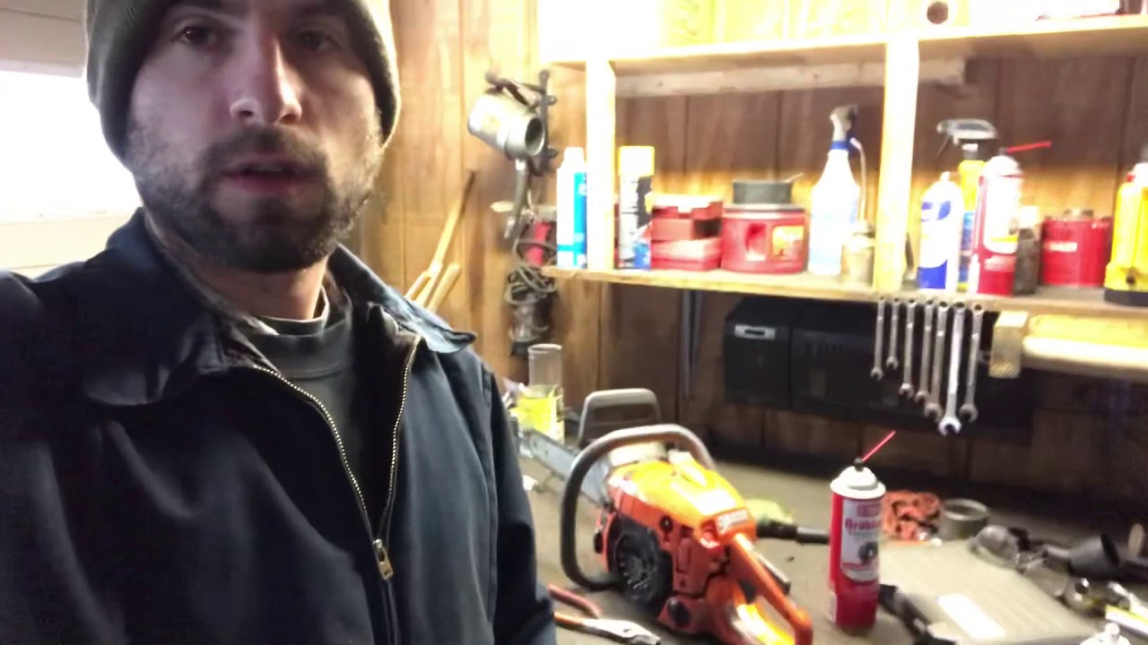 Husqvarna 435 x-torq quick recoil starter repair - YouTube