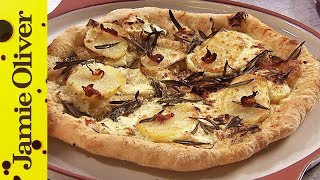 Pizza Bianco with Rosemary \& Pancetta | Jamie Oliver