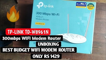 TP-LINK TD-W8961N WI-FI Modem Router Unboxing and Setup ! (No more waiting for Downloads) Review