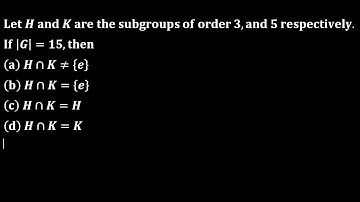 Kakatiya university Phd 2022 solution intersection of subgroups group theory