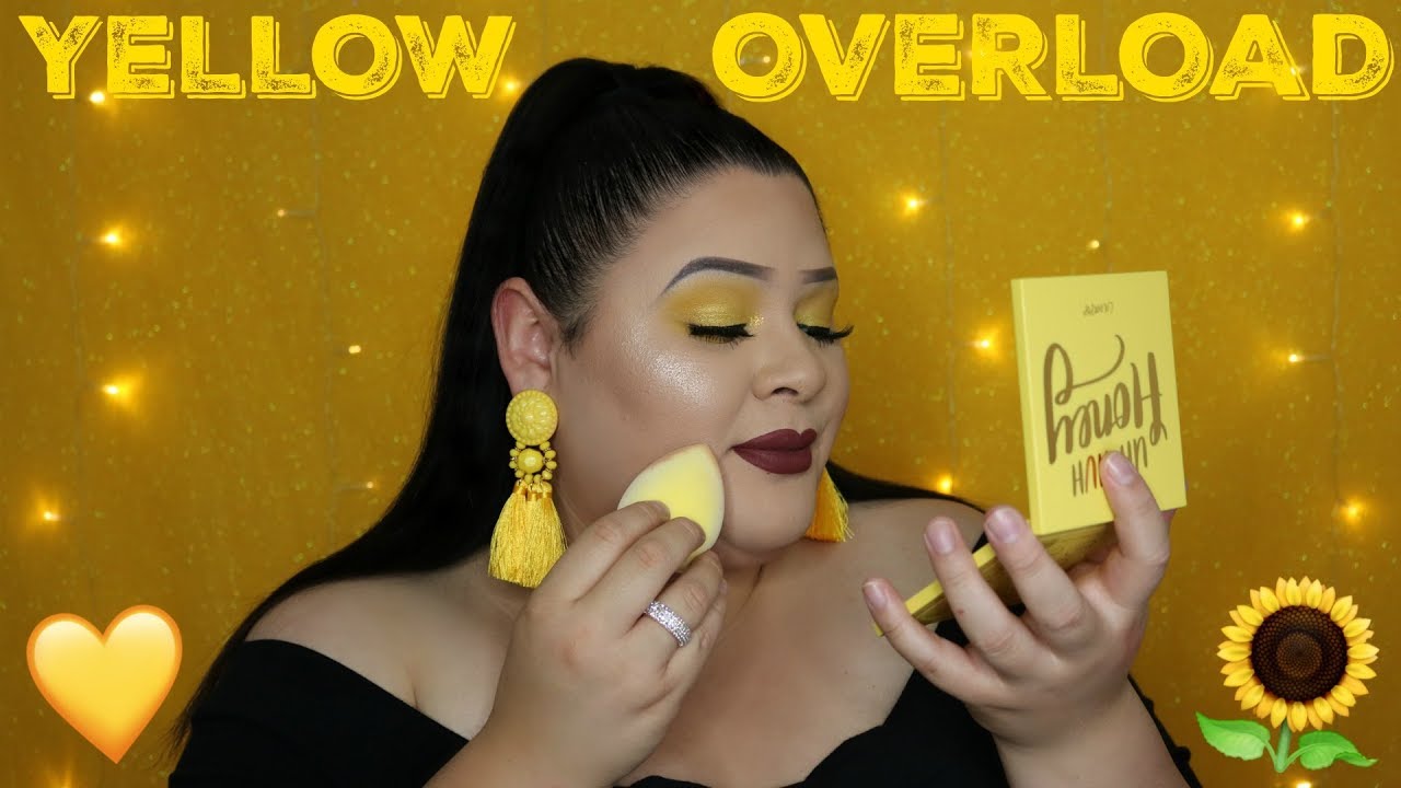 YELLOW PALOOZA💛NEW COLOURPOP UH-HUH-HONEY MONOCHROMATIC PALETTE TUTORIAL