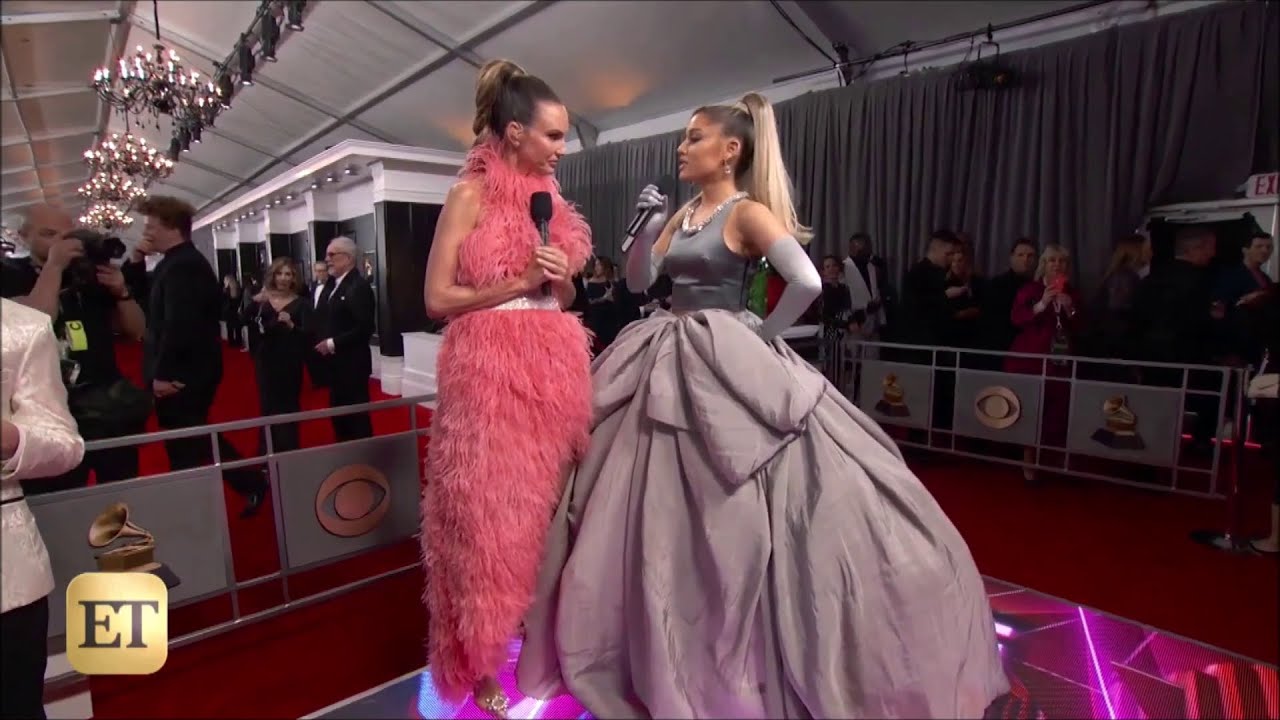 Ariana Grande grey dress at the 2020 Grammys (1-26-2020) Ariana Grande grey dress at the 2020 Grammys (1-26-2020)
