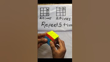 Rubiks cube algorithms trick || Repeat 5 times #youtuber #youtube #rubikscube #shorts #shortsfeed
