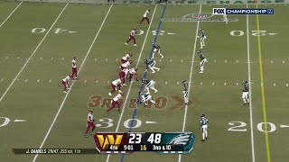 Can't-Miss Play: Quinyon Mitchell's hangtime is elite on end-zone INT vs. Daniels