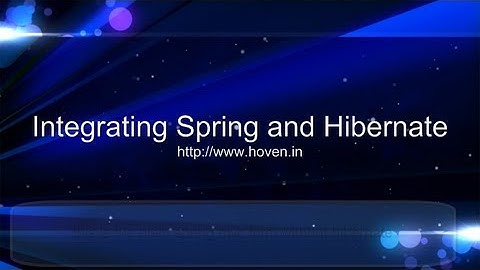 Walkthrough Spring Hibernate Integration - Six Weeks Industrial Training in JAVA in Chandigarh
