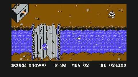 Commando - Commodore 64 - Gameplay video with orchestral remix soundtrack