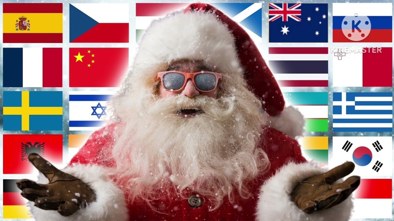 Lagu Dunia Ajaib by Azkayra With Santa Claus In 30 Countries (SEASON 3) In High Pitch 