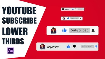 YouTube Subscribe Button Lower Third - After Effects Tutorial