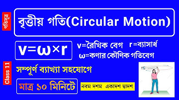 রৈখিক বেগ ও কৌণিক বেগের মধ্যে সম্পর্ক |  বৃত্তীয় গতি | Class 11 | Circular Motion