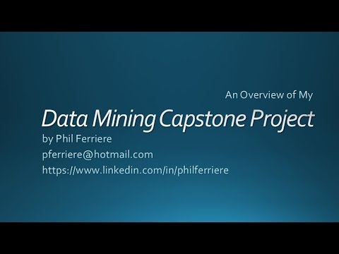data mining capstone project