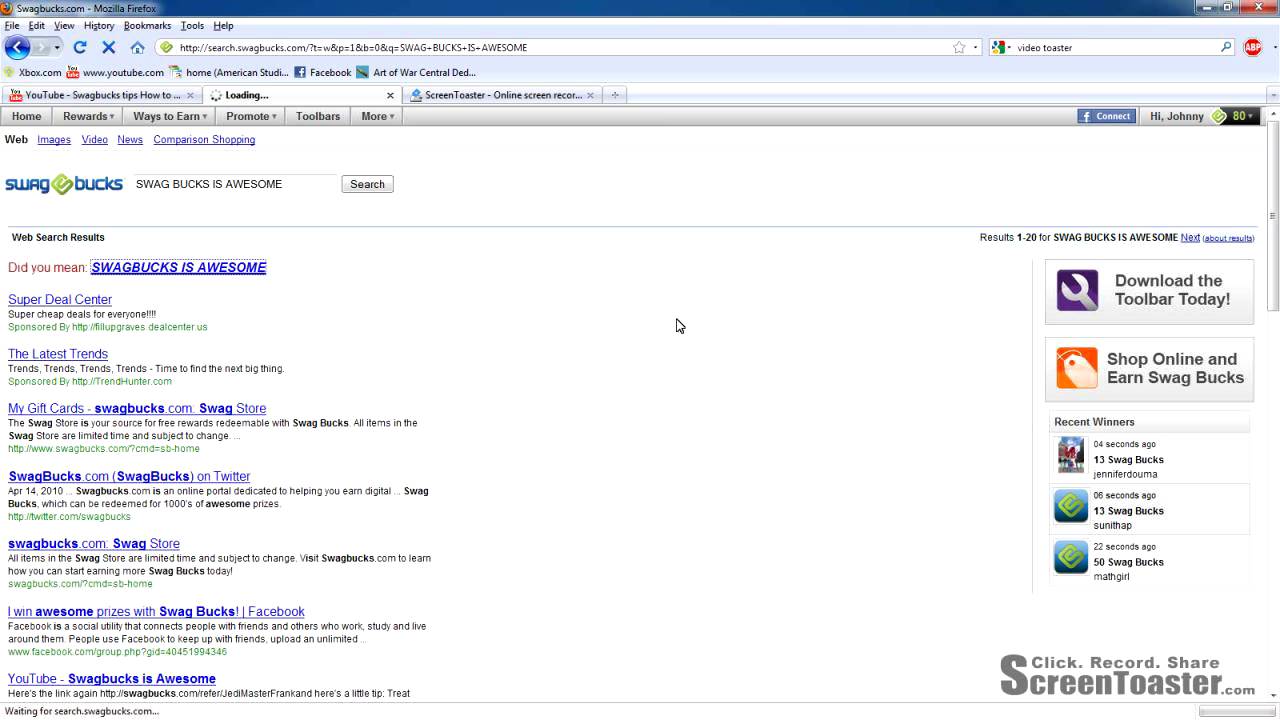 JOIN SWAGBUCKS! YouTube