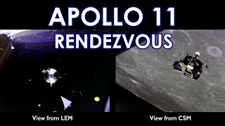 APOLLO 11 - Lunar Orbit Rendezvous (Dual Cam) [HD source] (1969/07/21)
