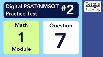 Digital PSAT 2, Math Module 1, Question 7 (xy-plane)