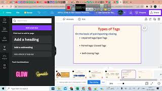 Full Stack Development: Different types of Tags & Internal CSS