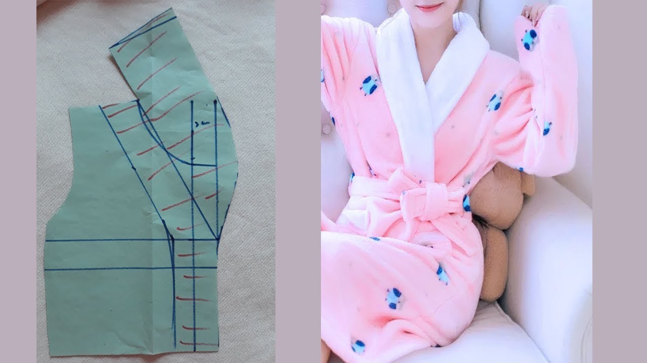 طريقة تفصيل كول شال للبنوار او المعطف بسهولة للمبتدئين