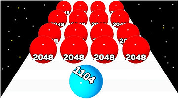 Rolling Orb Crash, rolling ball run 2048 - Gameplay Walkthrough