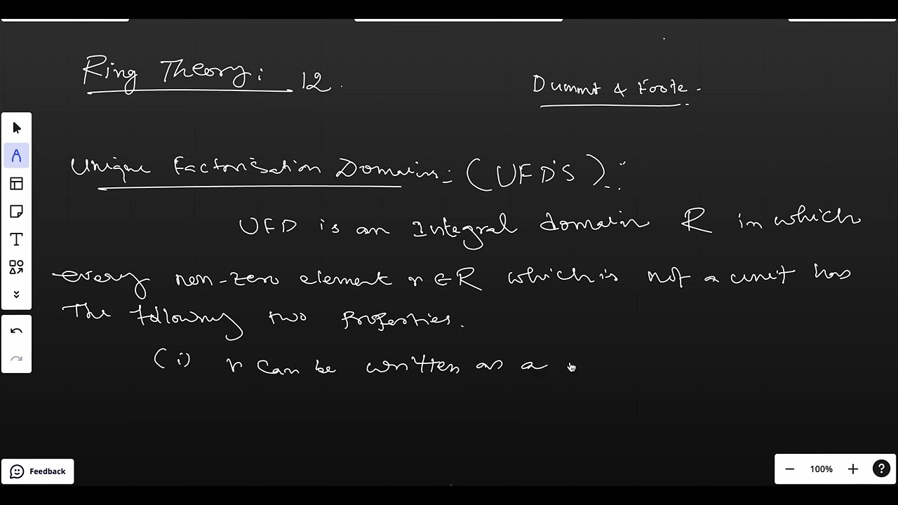 LEC-12,UFD's, GAUSS LEMMA,EISENSTEIN's CRITERION,POLYNOMIAL RINGS,REDUCIBLE,IRREDUCIBLE POLYNOMIALS