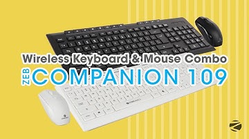Zeb- Companion 109 Keyboard & Mouse Combo | Zebronics