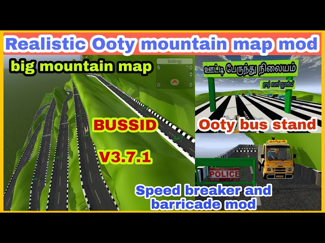 Realistic Ooty Map mod for bussid v3.7.1 # tamilnadu Ooty map mod # bussid v3.7.1 tn Ooty map route class=