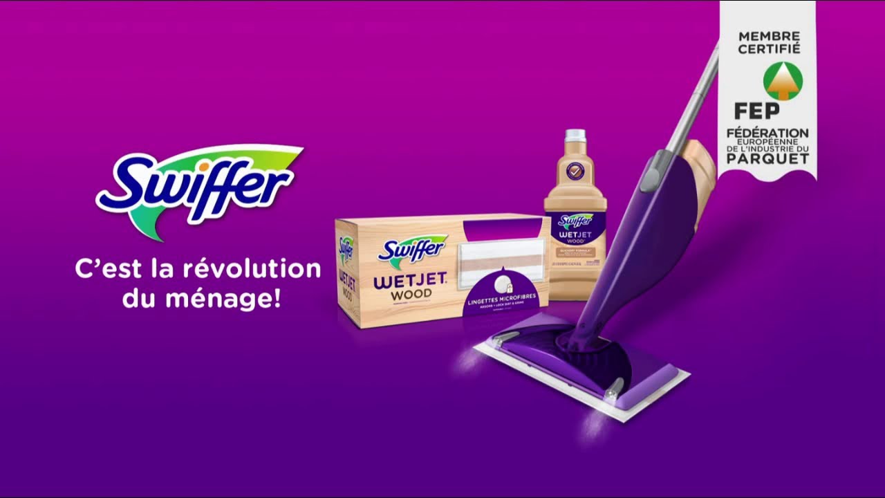 Kit de démarrage Swiffer WetJet Wood (appareil + 5 lingettes +