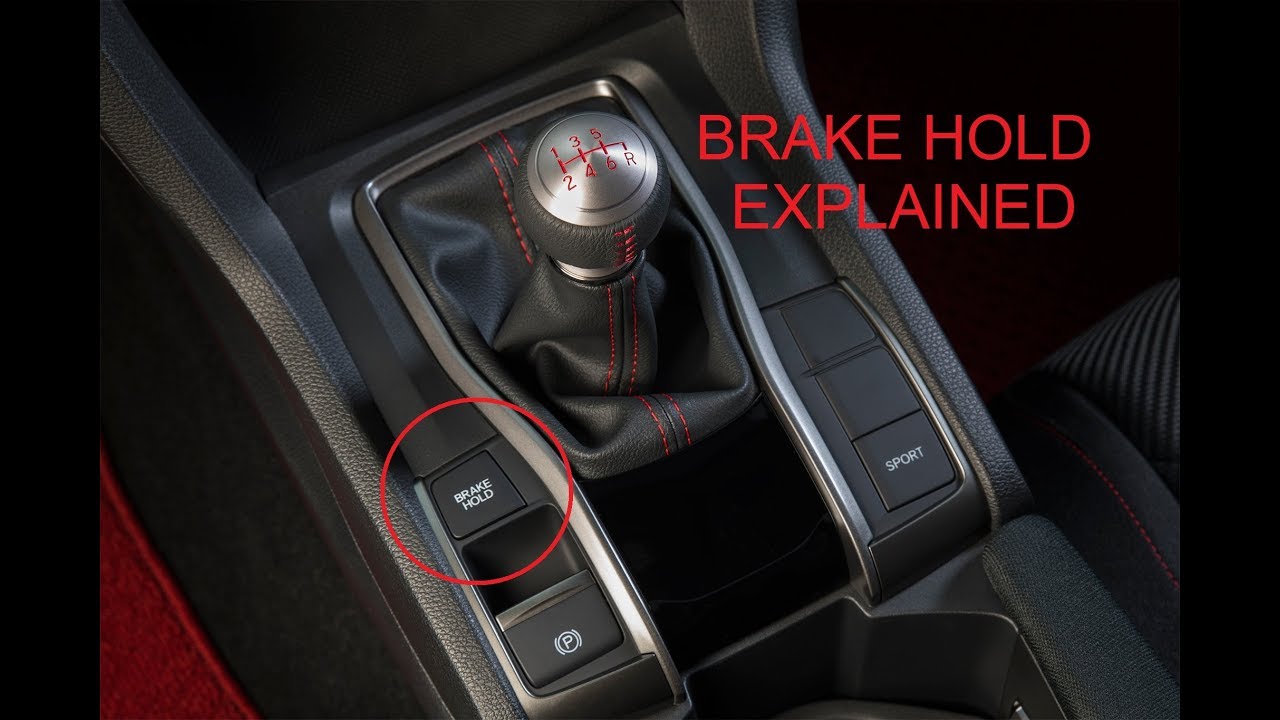 Honda Brake Hold Explained - Civic Hatchback 2017 - YouTube