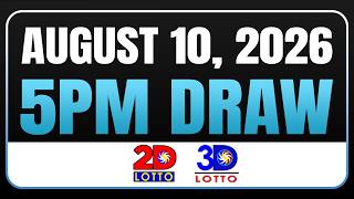 Risultato Lotto PCSO delle 17:00 - Estrazione del 10 agosto 2026