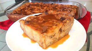 New Orleans Bread Pudding with Caramel Rum sauce