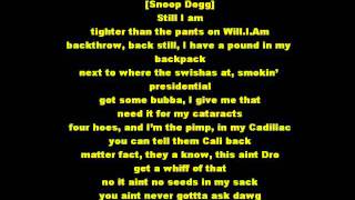 Dr Dre Kush Ft Akon, Snoop Dogg Lyrics