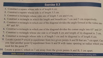 Viva education start up mathematics class 6 ex 8.3 | start up maths 6th ex8.3| practical geometry