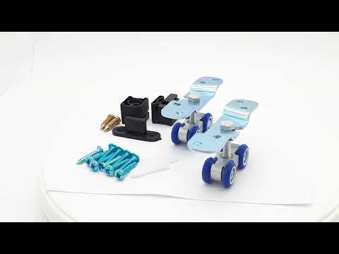 Комплект для розсувних дверей до 40 кг (2 м профіль), видео 1