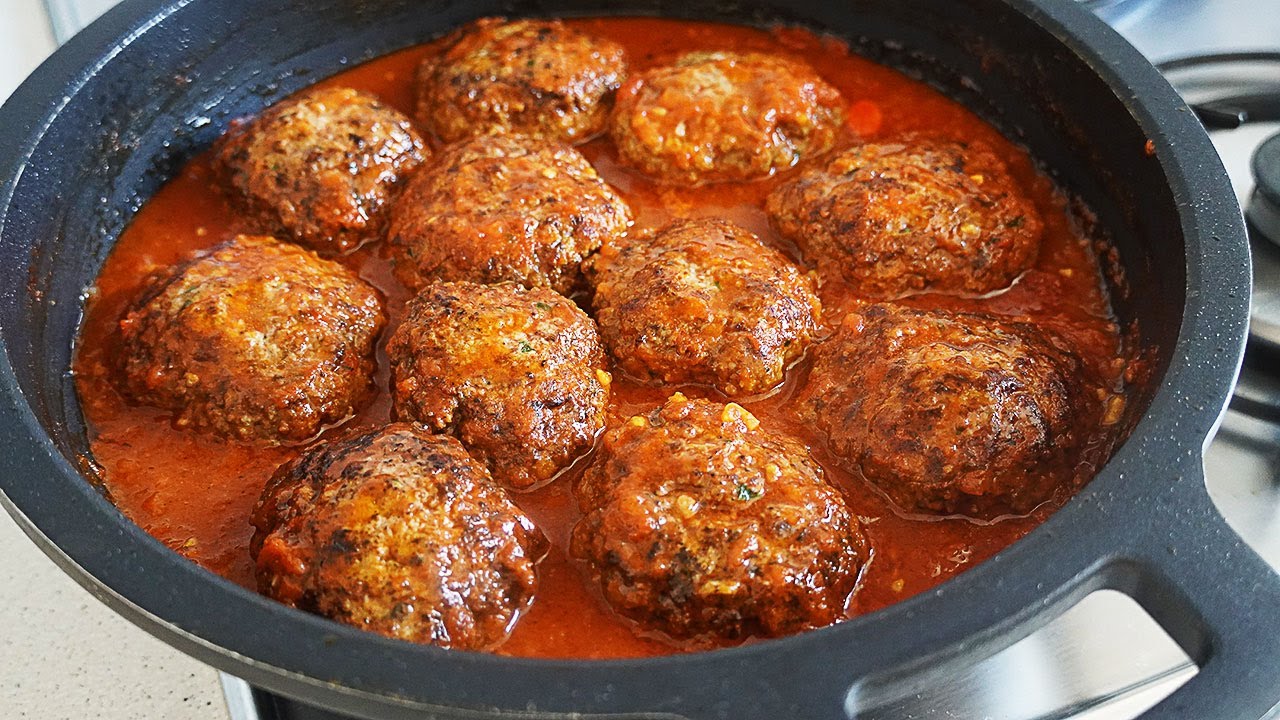 FILETES DE CARNE PICADA CON TOMATE. JUGOSOS, TIERNOS Y FÁCILES DE HACER