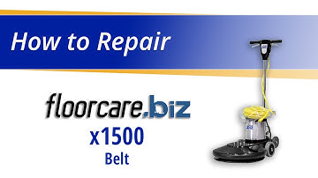 How to Replace the Belt on the floorcare.biz x1500