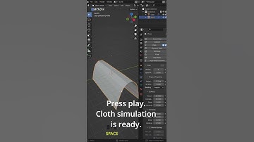 Quick cloth simulation + Make deformation permanent | Blender