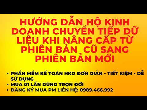 Video HƯỚNG DẪN HỘ KINH DOANH CHUYỂN TIẾP DỮ LIỆU KHI NÂNG... - youtube