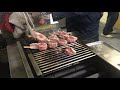 2019年3月4日　KOSEI GRILL 　天然炭が使える業務用ガスグリル　ラムチョップを焼いています。