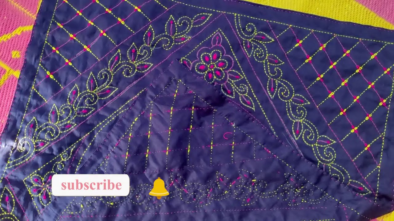 Gorgeous Baby Nokshi Katha Drawing tutorial || নকশী কাথার ডিজাইন