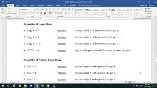 Math 135 Section 4.3 Part 1 Pages 3-4 Logarithmic Functions