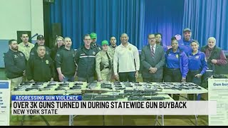 Over 3k guns turned in during statewide gun buyback