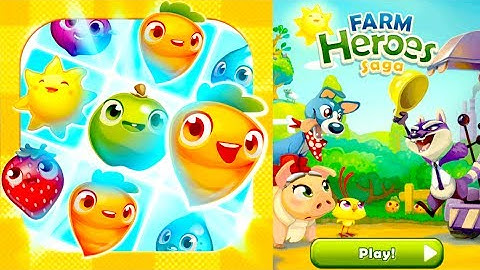 FARM HEROES SAGA: Getting Started!!! Gameplay Part 1 (iPhone, iPad, iOS, Android Game)