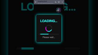 Information Neon Loading Animation | HTML & CSS Update