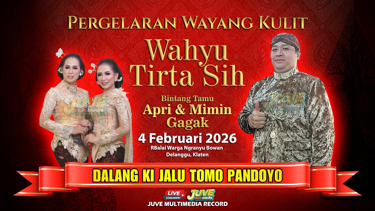🔴 LIVE WAYANG KULIT KI JALU TOMO PANDOYO - FEAT APRI & MIMIN - 4 FEBRUARI 2026