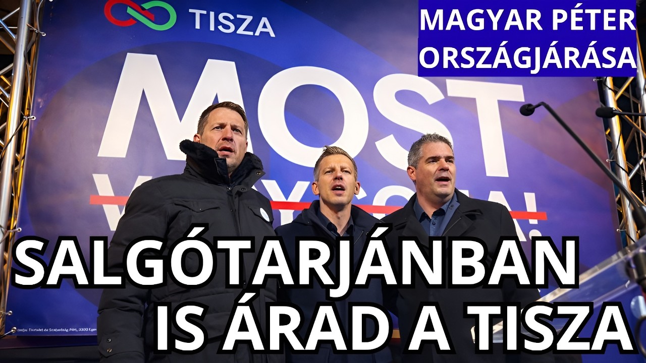 Magyar Péter országjárása - SALGÓTARJÁN - TISZA  #tiszapárt #magyarpeter