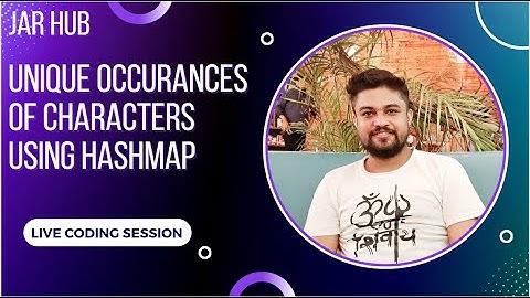 Unique and Multiple Occurrences of Characters in String using HashMap