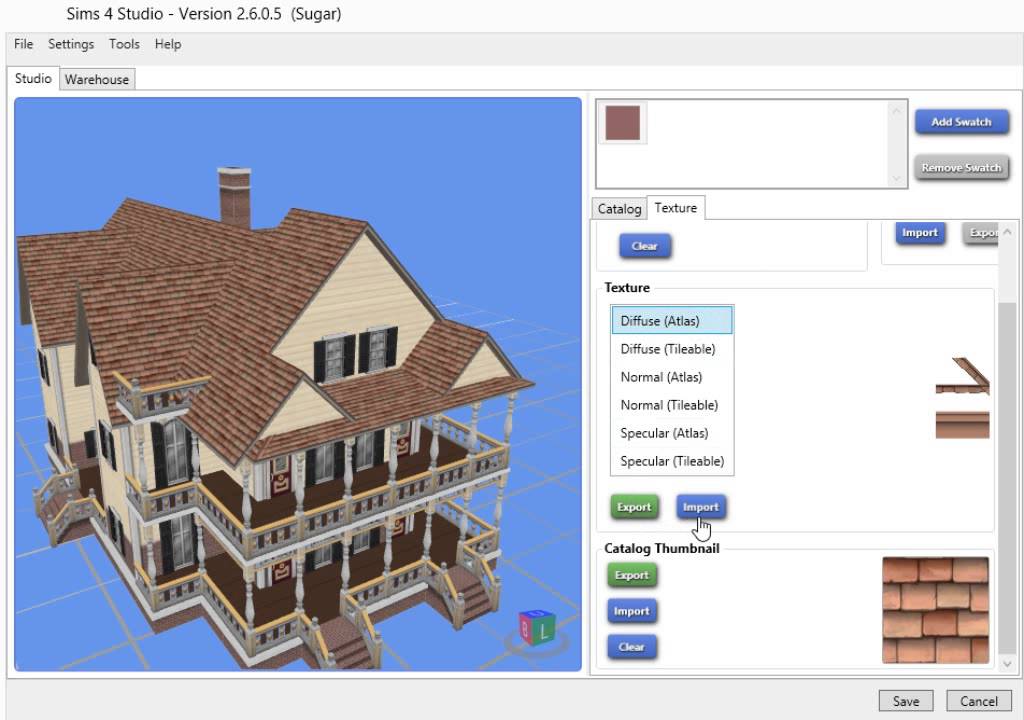 How to Recolor a Sims 4 Roof using Sims 4 Studio - YouTube