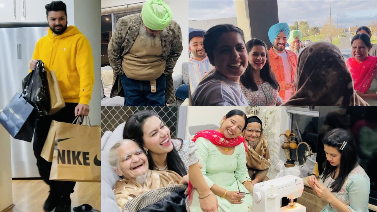 MASSI & FAMILY AYE BHEN NU MILAN | JEAN DI PENT | SHALLY LAE K AYEA DADDY LAI KAPDE |  INDER & KIRAT